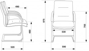 Кресло Бюрократ T-9927SL-LOW-V/BLACK в Тавде - tavda.ok-mebel.com | фото 4