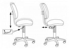 Кресло детское Бюрократ CH-204NX/PENCIL-BL синий карандаши в Тавде - tavda.ok-mebel.com | фото 5