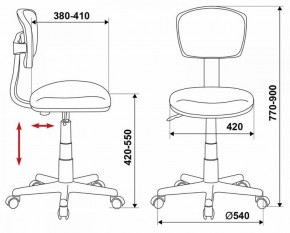 Кресло детское Бюрократ CH-299/ABSTRACT мультиколор абстракция в Тавде - tavda.ok-mebel.com | фото 4