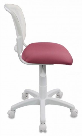Кресло детское Бюрократ CH-W296NX/26-31 белый TW-15 розовый 26-31 в Тавде - tavda.ok-mebel.com | фото 2