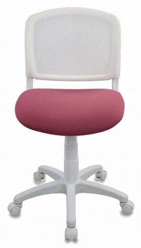 Кресло детское Бюрократ CH-W296NX/26-31 белый TW-15 розовый 26-31 в Тавде - tavda.ok-mebel.com | фото 3