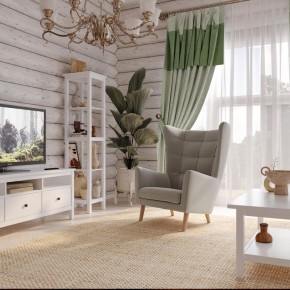 Кресло для отдыха Саари светло-серое, ткань рогожка в Тавде - tavda.ok-mebel.com | фото 4