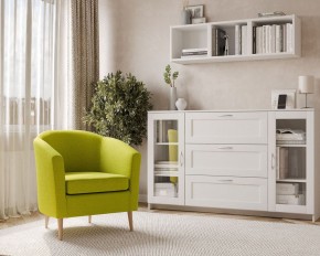 Кресло для отдыха Тунне жёлто-зелёное, ткань рогожка в Тавде - tavda.ok-mebel.com | фото 3