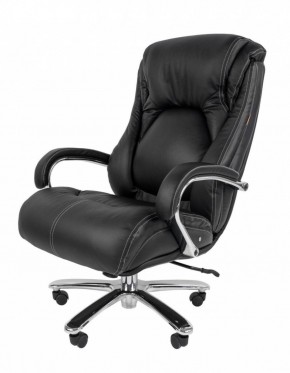 Кресло для руководителя CHAIRMAN 402 (Кожа) Черное в Тавде - tavda.ok-mebel.com | фото 2