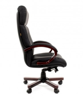 Кресло для руководителя CHAIRMAN  421 (Натуральная кожа) Черное в Тавде - tavda.ok-mebel.com | фото 3