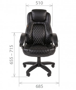 Кресло для руководителя  CHAIRMAN 432 (Экокожа черная) в Тавде - tavda.ok-mebel.com | фото 4