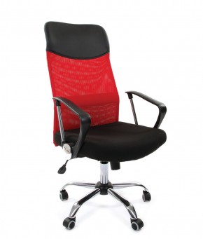 Кресло для руководителя CHAIRMAN 610 N (15-21 черный/сетка красный) в Тавде - tavda.ok-mebel.com | фото