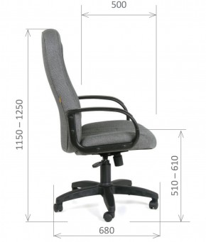 Кресло для руководителя  CHAIRMAN 685 СТ (ткань стандарт 10-356 черная) в Тавде - tavda.ok-mebel.com | фото 6