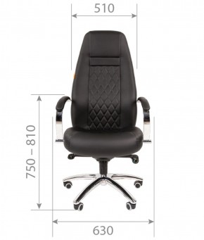 Кресло для руководителя CHAIRMAN 950 (Экокожа) Черное в Тавде - tavda.ok-mebel.com | фото 4