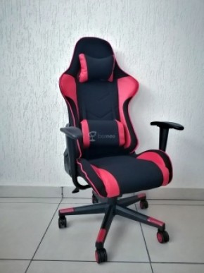 Кресло геймерское Barneo K-50 (черная сетка красные вставки) в Тавде - tavda.ok-mebel.com | фото