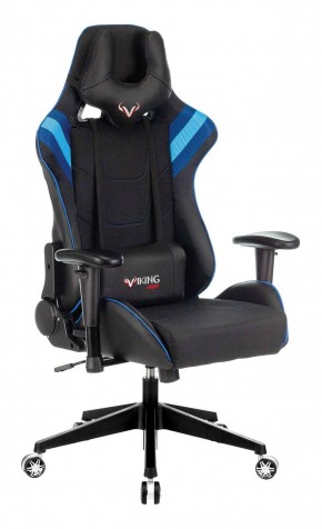 Кресло игровое Бюрократ VIKING 4 AERO BLUE черный/синий в Тавде - tavda.ok-mebel.com | фото