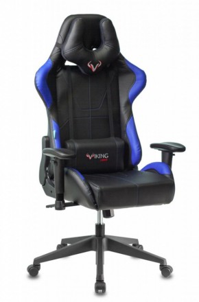 Кресло игровое Бюрократ VIKING 5 AERO BLUE черный/синий в Тавде - tavda.ok-mebel.com | фото