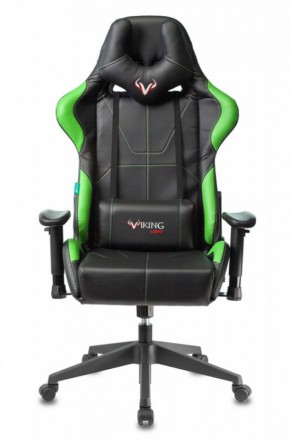 Кресло игровое Бюрократ VIKING 5 AERO LGREEN черный/салатовый в Тавде - tavda.ok-mebel.com | фото 2