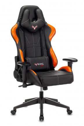 Кресло игровое Бюрократ VIKING 5 AERO ORANGE черный/оранжевый в Тавде - tavda.ok-mebel.com | фото