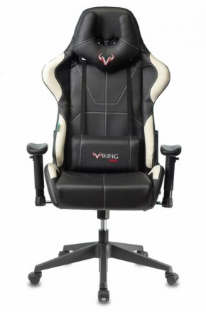 Кресло игровое Бюрократ VIKING 5 AERO WHITE черный/белый в Тавде - tavda.ok-mebel.com | фото 3