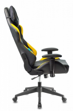 Кресло игровое Бюрократ VIKING 5 AERO YELLOW черный/желтый в Тавде - tavda.ok-mebel.com | фото 2