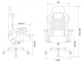 Кресло игровое Бюрократ VIKING 7 KNIGHT B FABRIC черный в Тавде - tavda.ok-mebel.com | фото 4