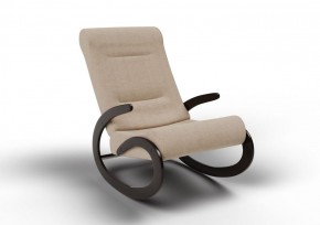 Кресло-качалка Мальта 10-Т-П (ткань/венге) ПЕСОК в Тавде - tavda.ok-mebel.com | фото