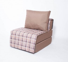 Кресло-кровать бескаркасное Харви (коричневый-квадро беж) в Тавде - tavda.ok-mebel.com | фото