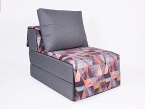Кресло-кровать бескаркасное Харви (серый-сноу манго) в Тавде - tavda.ok-mebel.com | фото
