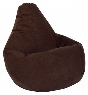 Кресло-мешок Коричневый Велюр XL в Тавде - tavda.ok-mebel.com | фото