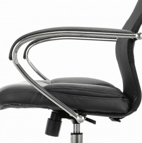 Кресло офисное BRABIX PREMIUM "Stalker EX-608 CH" (хром, ткань-сетка/кожзам, черное) 532091 в Тавде - tavda.ok-mebel.com | фото 4