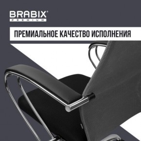 Кресло офисное BRABIX PREMIUM "Ultimate EX-800" хром, плотная двойная сетка Х2, черное/серое, 532912 в Тавде - tavda.ok-mebel.com | фото 7