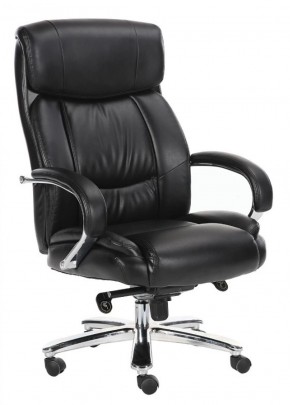 Кресло офисное BRABIX "Direct EX-580" (хром/рециклированная кожа/черное) 531824 в Тавде - tavda.ok-mebel.com | фото 1