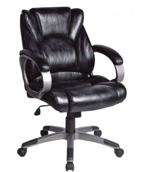 Кресло офисное BRABIX "Eldorado EX-504", экокожа, черное, 530874 в Тавде - tavda.ok-mebel.com | фото