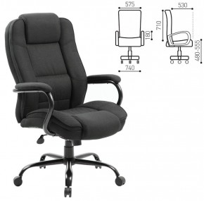 Кресло офисное BRABIX "Heavy Duty HD-002" (ткань/черное) 531830 в Тавде - tavda.ok-mebel.com | фото 2