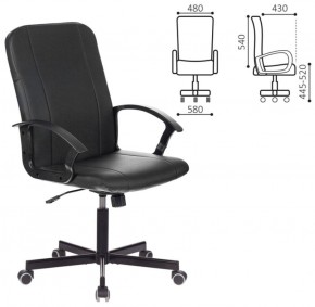 Кресло офисное BRABIX "Simple EX-521" (экокожа, черное) 532103 в Тавде - tavda.ok-mebel.com | фото 2