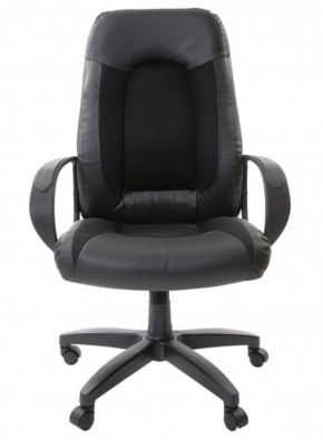 Кресло офисное BRABIX "Strike EX-525" (экокожа черная, ткань черная) 531381 в Тавде - tavda.ok-mebel.com | фото 5
