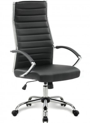 Кресло офисное BRABIX "Style EX-528", экокожа, хром, черное, 531947 в Тавде - tavda.ok-mebel.com | фото