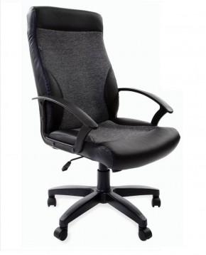 Кресло офисное BRABIX "Trust EX-535" (экокожа/черная/ткань серая) 531383 в Тавде - tavda.ok-mebel.com | фото