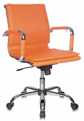 Кресло руководителя Бюрократ CH-993-LOW/ORANGE оранжевый в Тавде - tavda.ok-mebel.com | фото 1