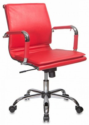 Кресло руководителя Бюрократ CH-993-LOW/RED красный в Тавде - tavda.ok-mebel.com | фото