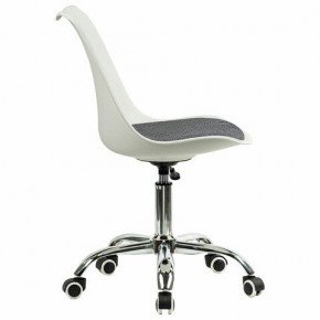 Кресло стул BRABIX "Eames MG-310 CH", хром, пластик белый, ткань серая, 532924 в Тавде - tavda.ok-mebel.com | фото 3