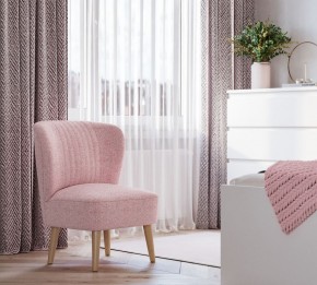 Кресло Унельма светло-розовый, ткань рогожка в Тавде - tavda.ok-mebel.com | фото 3