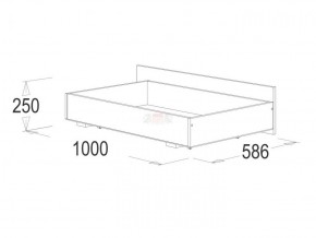 Кровать 1.6 каркас + спинка головная + 2 ящика Ольга-14 без основания в Тавде - tavda.ok-mebel.com | фото 4