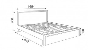 Кровать 1.6 Беатрис М07 Стандарт с ортопедическим основанием (Орех гепланкт) в Тавде - tavda.ok-mebel.com | фото 2