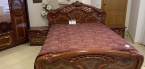 Кровать 2-х спальная 1600*2000 Роза, без основания (01.116) орех в Тавде - tavda.ok-mebel.com | фото
