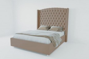 Кровать Берлин ЛЮКС без основания 1200 (велюр серый) в Тавде - tavda.ok-mebel.com | фото