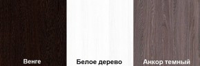 Кровать-чердак Пионер 1 (800*1900) Белое дерево, Анкор темный, Венге в Тавде - tavda.ok-mebel.com | фото 3