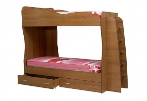 Кровать детская 2-х ярусная Юниор-1 (800*2000) ЛДСП в Тавде - tavda.ok-mebel.com | фото