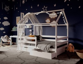 Кровать-домик 80*160 Белый в Тавде - tavda.ok-mebel.com | фото
