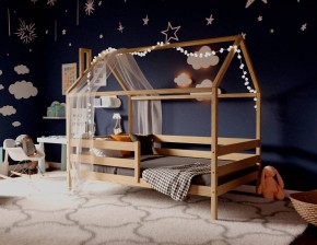 Кровать-домик 80*160 без покраски в Тавде - tavda.ok-mebel.com | фото 2