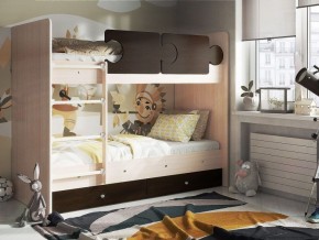 Кровать двухъярусная "Тетрис" (щиты) с бортиками + ящики в Тавде - tavda.ok-mebel.com | фото 3