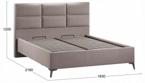 Кровать двуспальная Делана с ПМ Тип 1 в Тавде - tavda.ok-mebel.com | фото 4