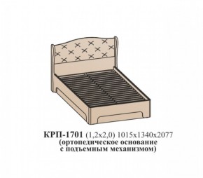 Кровать ЭЙМИ с подъемным механизмом КРП-1701 (1200х2000) Венге/патина серебро в Тавде - tavda.ok-mebel.com | фото