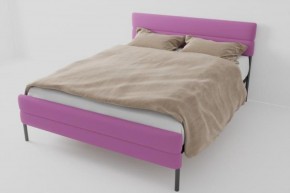 Кровать Горизонт Мини с ортопедическим основанием 1200 (велюр розовый) в Тавде - tavda.ok-mebel.com | фото